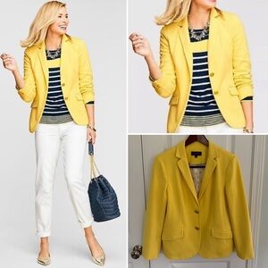 Talbots Aberdeen Knit Pique Blazer